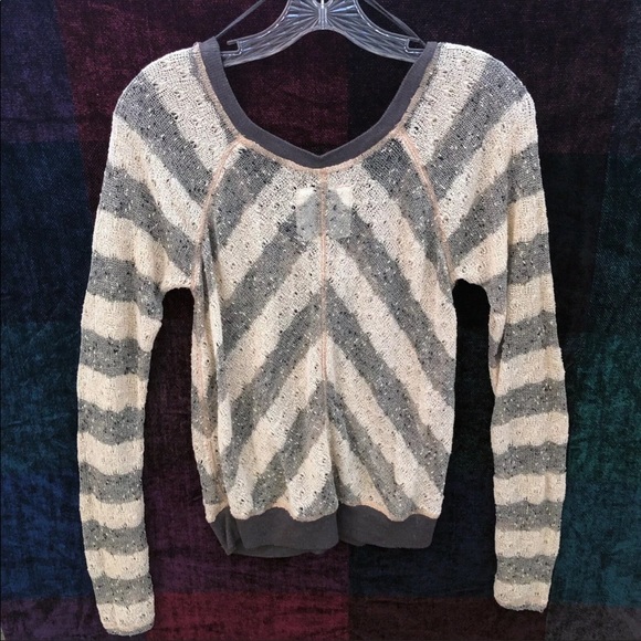 Free People Chevron Sweater Large - Picture 4 of 6